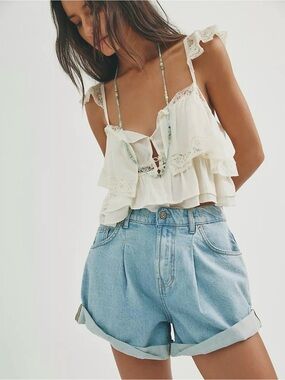 Free People We The Free Denim Danni Shorts